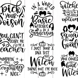 Halloween Svg Bundle, Halloween Svg, Ghost Svg, Fall Svg, Hocus Pocus Svg, Pumpkin Svg, Boo Svg, Trick or Treat Svg, Witch Svg, Cricut image 3