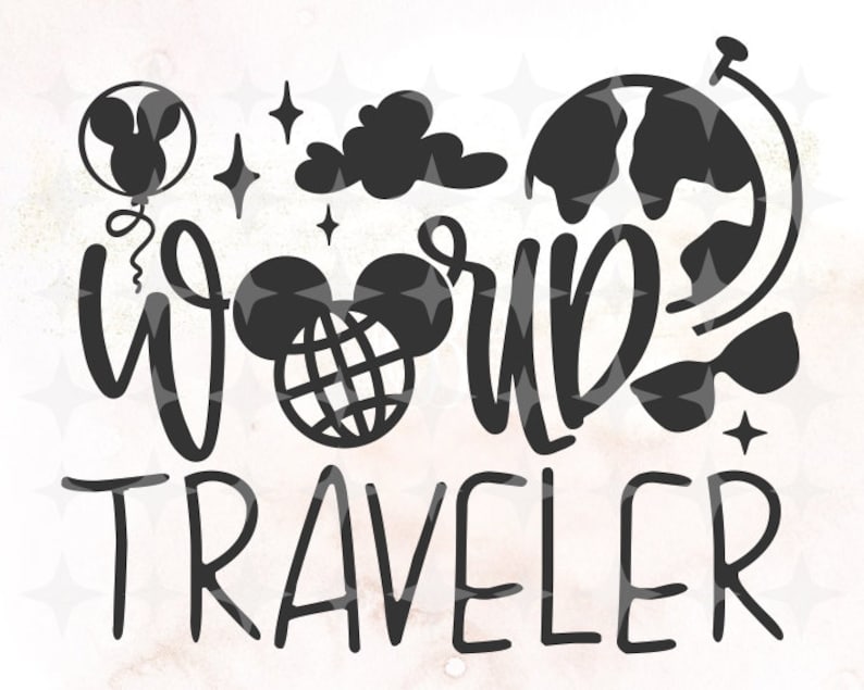World Traveler SVG Epcot SVG Original Cut File Disney - Etsy
