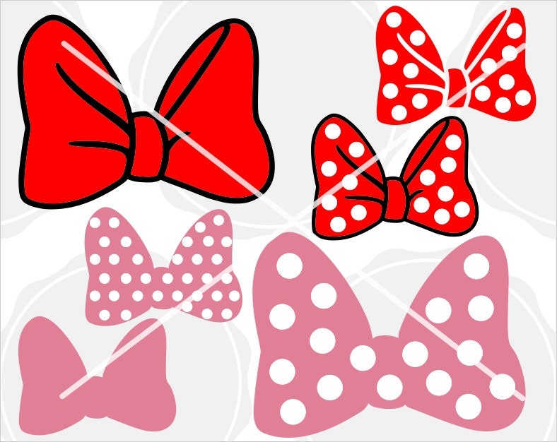 Minnie Mouse bow svg  • LAYERED minnie mouse cute bow • polkadots svg…