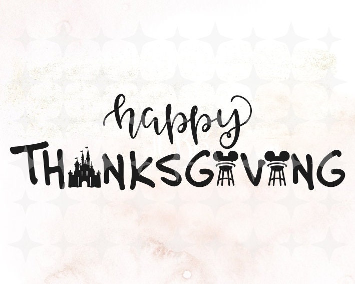 Happy Thanksgiving Castle disney SVG Epcot SVG original | Etsy