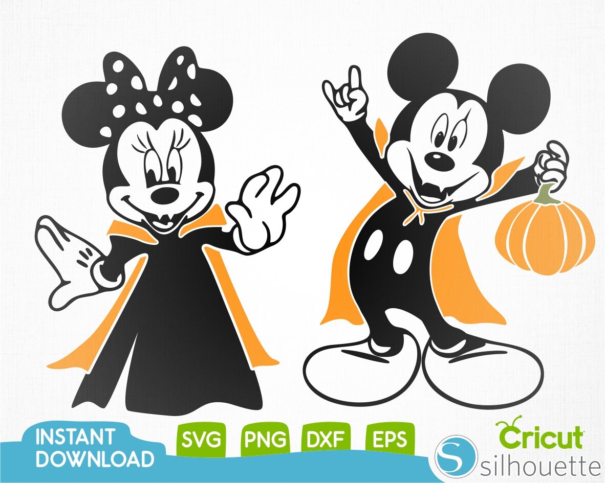 Disney Halloween Svg,Disney Vampire Svg,Mickey Svg,Minnie Svg,Vampire…