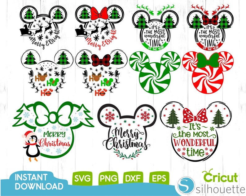 Download Disney Navidad SVG Paquete Navidad Svg Mickey Navidad Svg ...