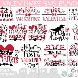 Pacote Svg de Dia dos Namorados, Svg de Dia dos Namorados Infantil, Svg de Dia dos Namorados, Design Svg de Dia dos Namorados, SVG de amor, Coração, Seja meu svg, Meu primeiro dia dos namorados