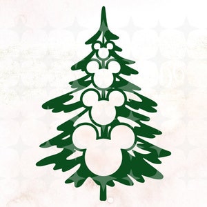 Mouse Christmas Tree Svg • Árbol de Navidad svg Feliz Navidad svg, Swirly Christmas Svg, Winter Snow Santa Deer Svg, Mouse Svg, Lights Svg