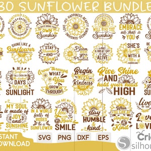 Bıg Tournesol Svg bundle, Tournesol Svg, Fleur Svg, Tournesol Monogramme Svg, Demi Tournesol Svg, Tournesol Svg File, Été, Amour, Crıcut