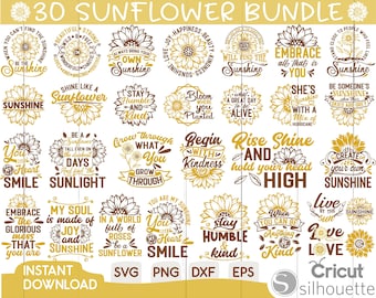 Bıg Sunflower Svg bundle, Sunflower Svg, Flower Svg, Sunflower Monogram Svg, Half Sunflower Svg, Sunflower Svg File, Summer, Love, Crıcut