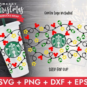 24oz Full Wrap Coffee Cold Cup Svg, Christmas Svg, Merry Xmas  Svg,DIY Venti Cup 24 Oz, Instant Download,Venti Wrap Tumbler Svg,Cricut