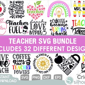 Lehrer Svg Bundle, Schulsvg, Lehrer Zitate Svg, Hand beschriftet Svg, Lehrer Svg, Lehrer Shirt Svg, Back to School Svg, Png, Cut Files