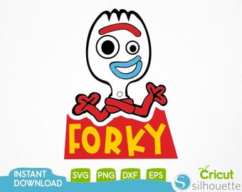 Forky SVG ,  Forky Clipart, Toy Story Svg,Forky Iron onTransfer File, Forky Clipart, Toy Story Clipart,  Cricut file Svg,Eps, Dxf, Png files