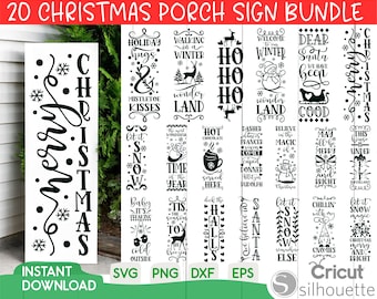 Christmas Porch Sign Svg Bundle,Christmas Svg, Farmhouse Svg, Porch Sign Svg, Welcome Svg, Home, Decori Sign, Svg, Png, Dxf, Cut Fıles