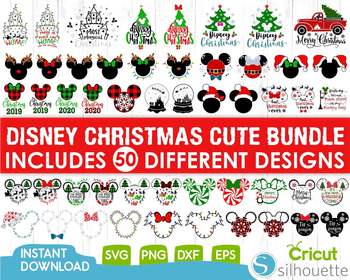 Disney Christmas SVG Bundle, Christmas Svg Mickey Christmas Svg,Chris…