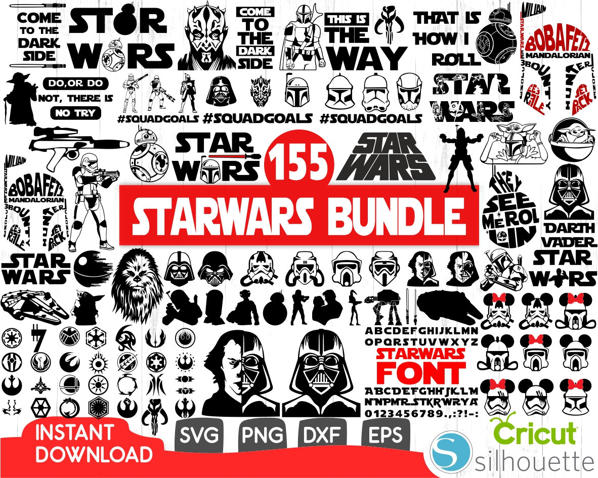 Star Wars Svg Bundle,Yoda Svg,Star Wars Charecters Svg,Mandalorian Sv…