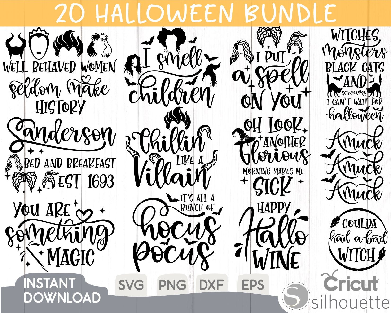 Halloween Svg Bundle, Halloween Svg, Ghost Svg, Fall Svg, Hocus Pocus…