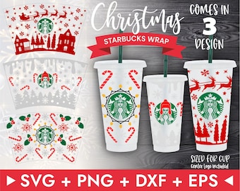 24oz Full Wrap Coffee Cold Cup Svg, Christmas Svg, Merry Xmas  Svg,DIY Venti Cup 24 Oz, Instant Download,Venti Wrap Tumbler Svg,Cricut