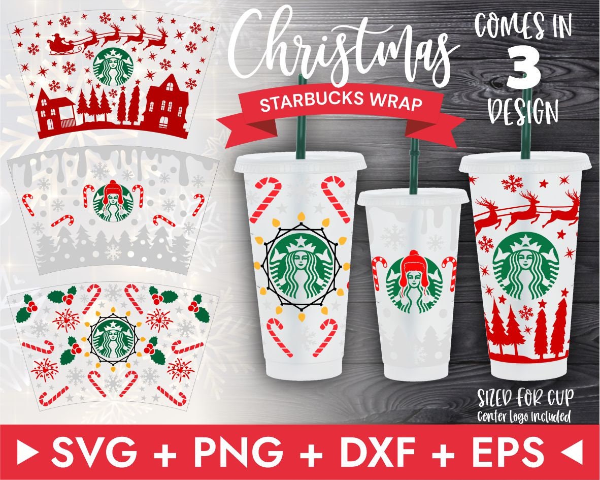 Disney Starbucks Wrap Svg,Santa Cold Cup Svg,Christmas Starbucks Cold…
