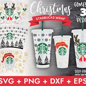 24oz Full Wrap Coffee Cold Cup Svg, Christmas Svg, Merry Xmas  Svg,DIY Venti Cup 24 Oz, Instant Download,Venti Wrap Tumbler Svg,Cricut
