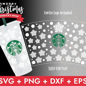 24oz Full Wrap Coffee Cold Cup Svg, Christmas Svg, Merry Xmas  Svg,DIY Venti Cup 24 Oz, Instant Download,Venti Wrap Tumbler Svg,Cricut