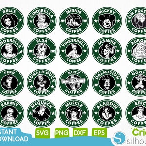 24oz Full Wrap Coffee Cold Cup Svg, Cute Princess Svg, Cartoon Svg,DIY Venti Cup 24 Oz, Instant Download,Venti Wrap Tumbler Svg,Cricut