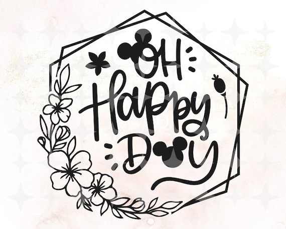 Download Disney Oh Happy Day Epcot SVG original cut file Disney | Etsy
