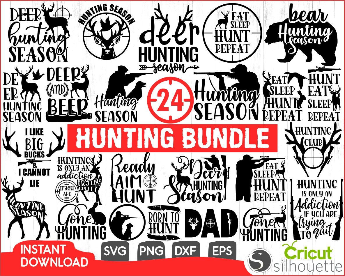 Hunting Svg Bundle, Deer Duck Hunting Svg,Born To Hunt Svg,Hunting Se…