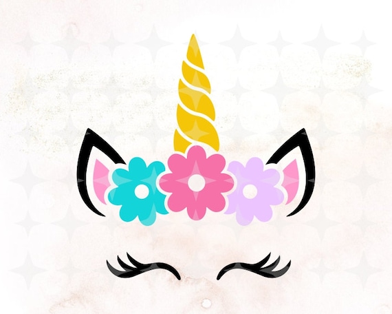 Download Unicorn Svg Unicorn Flower Horn Svg Cut Files Unicorn Svg Etsy PSD Mockup Templates