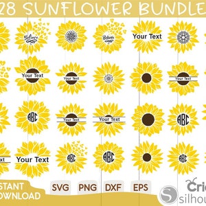 Sonnenblume Svg Bundle, Sonnenblume Svg, Blume Svg, Sonnenblume Clipart, Sonnenblume schneiden Dateien, Sommer Svg, Sonnenblume Png, Blumensvg, Sonnenblume Hochzeit