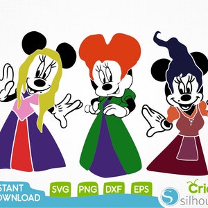 Sanderson Schwestern, Disney Sanderson, Minnie Sanderson, Minnie, Sanderson, Hexe, Halloween, Halloween, Disney, Png, Dxf, Eps