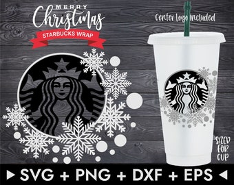 24oz Full Wrap Coffee Cold Cup Svg, Christmas Svg, Merry Xmas  Svg,DIY Venti Cup 24 Oz, Instant Download,Venti Wrap Tumbler Svg,Cricut