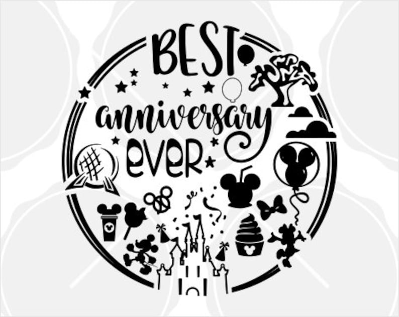 Best Anniversary Ever Svg Mickey Svg Original Cut File | Etsy