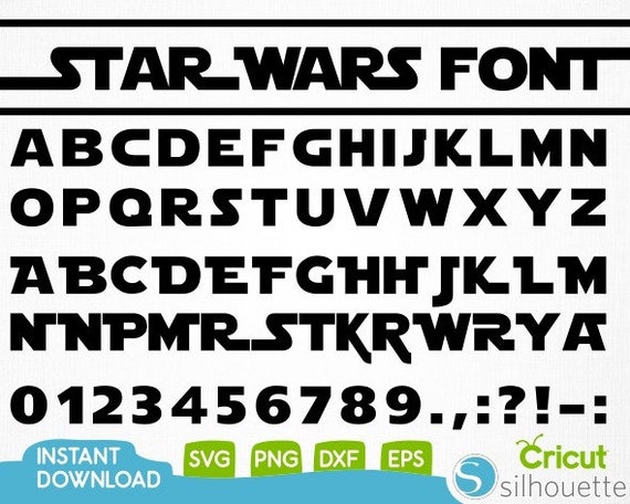 star wars font inside extensis font