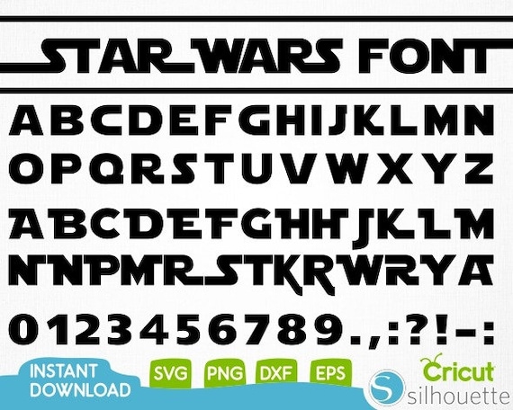 star wars font inside extensis font