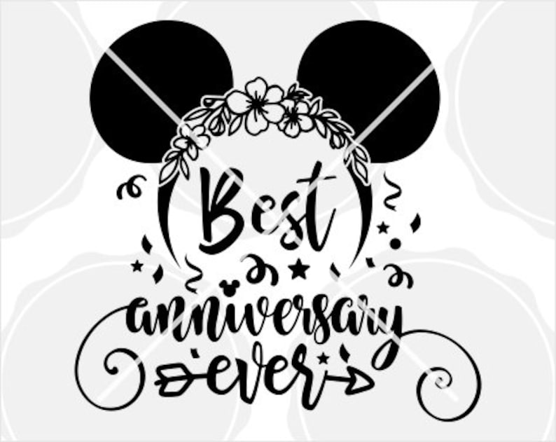 Best Anniversary Ever Svg Disney SVG and Png Instant Download - Etsy