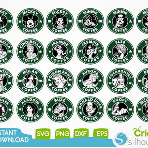 24oz Full Wrap Coffee Cold Cup Svg, Cute Princess Svg, Cartoon Svg,DIY Venti Cup 24 Oz, Instant Download,Venti Wrap Tumbler Svg,Cricut