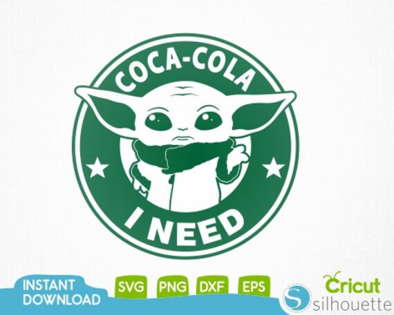 Download Baby Yoda Coca Cola Svgbaby Yoda Coca Cola Need Svgstar Wars Etsy