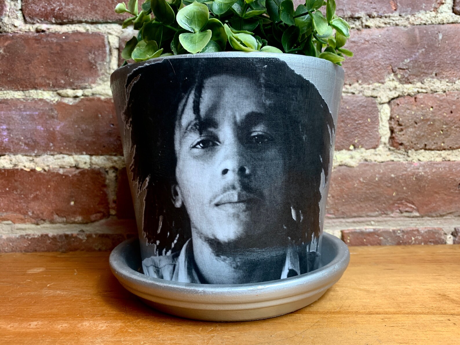 Bob Marley Retro Pot Bob Marley Vintage Plant Pot | Etsy