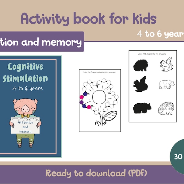 Activities for cognitive stimulation in children 4-6 years