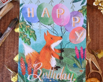 Happy Birthday Card Little Fox!
