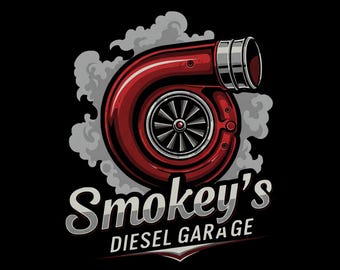 smokey's diesel graphic art logo vintage style png DIGITAL DOWNLOAD