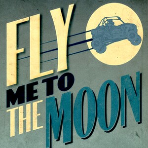 Fly me to the moon rzr vintage style Graphic *Digital Download*