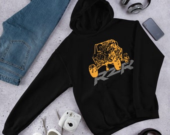 Orange Sketch’d rzr Hoodie