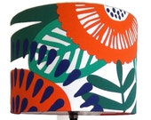 Mid-century Modern 30 CM Drum Table Lampshade Ceiling Pendant made with IRMELIN Fabric,from IKea