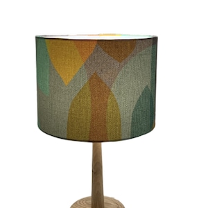 Lampshades - "Mid Century Colour Blocks" fabric in Mint and Gold