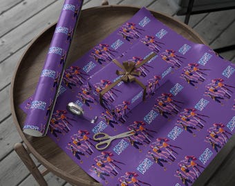 Kpop Demon Hunter Wrapping Paper (Dark Purple)
