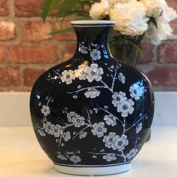 Cherry Blossom Vase Chinese Etsy