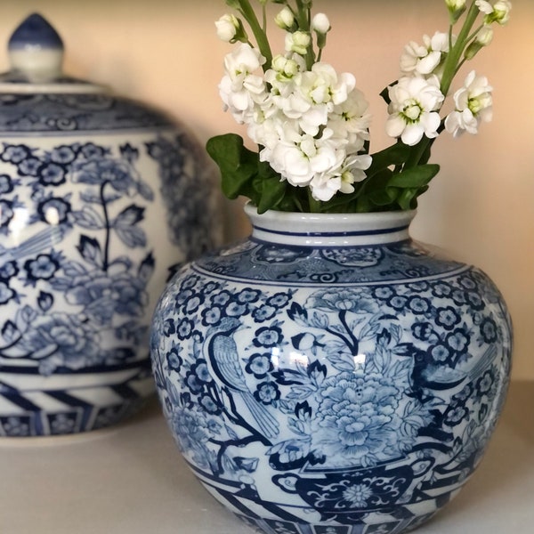 Large Round White Vase Etsy UK