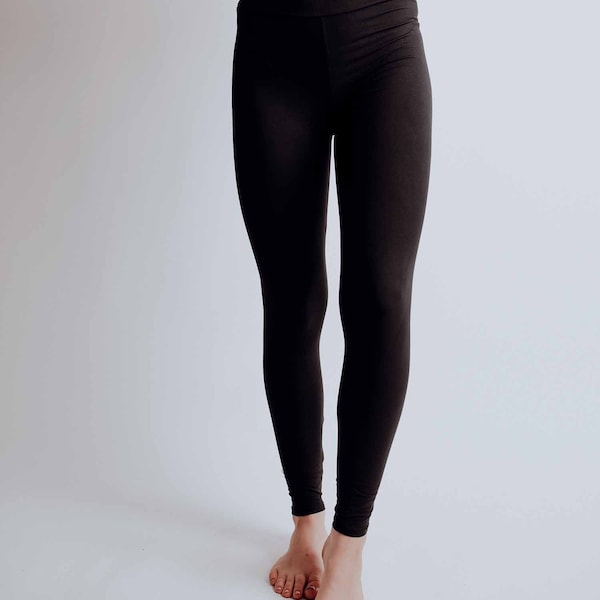Women's Black buttery soft Yoga waistband Leggings