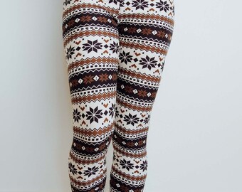nordic pattern leggings