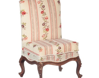 Chairs Walnut or White Various Fabrics to Choose From JBM Miniature Furniture jj21028wna