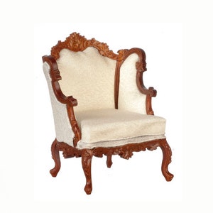 1:12 Louis XV Parlor Chair Jbm Dollhouse Miniatures Furniture victorian chair