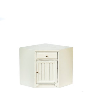 1:12 Kitchen bottom corner cabinet whiteJBM dollhouse miniature jj09046w